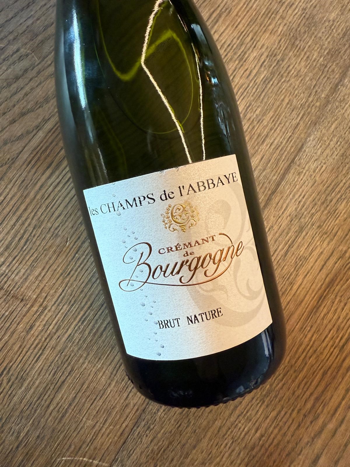 LES CHAMPS DE L'ABBAYE DOMAINE ALAIN HAZARD CREMANT DE BOURGOGNE BLANC 2021 SOUS CRD
